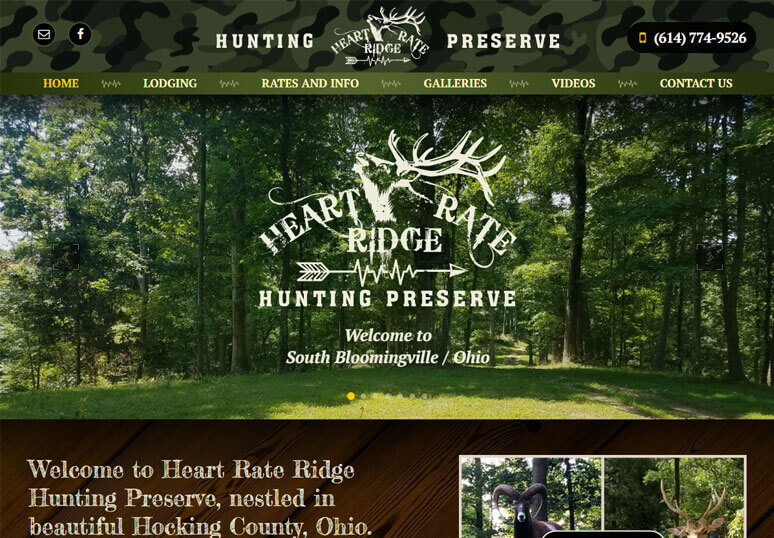 Custom Wordpress, HTML and JS Animated Hunting and Fishing animated