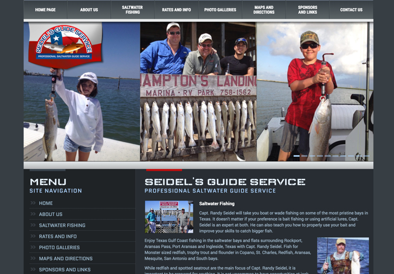 Custom Wordpress, HTML and JS Animated Hunting and Fishing animated